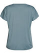 Tr&auml;nings t-shirt med v-ringning och l&ouml;s passform, Bl&aring;, Packshot image number 1