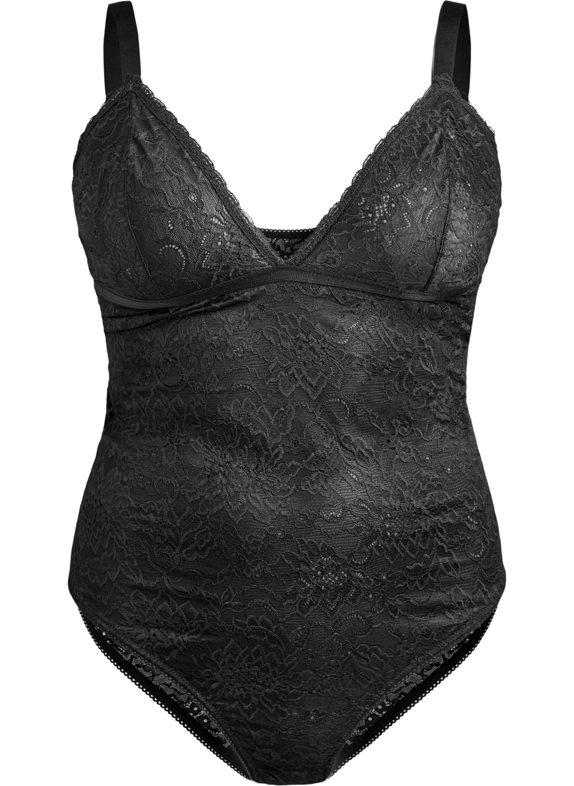 Body i spets med shapewear-effekt