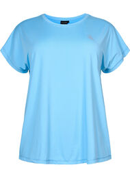 Kortärmad t-shirt för träning, Alaskan Blue