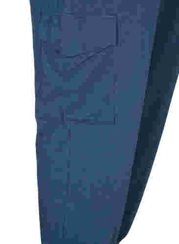 Sweatpants med cargofickor, Insignia Blue Mel. , Packshot image number 3