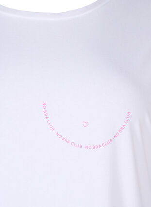 Support the breasts – T-shirt i bomull, White, Packshot image number 2