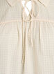 Blus i seersucker med knytband, Beige, Packshot image number 2