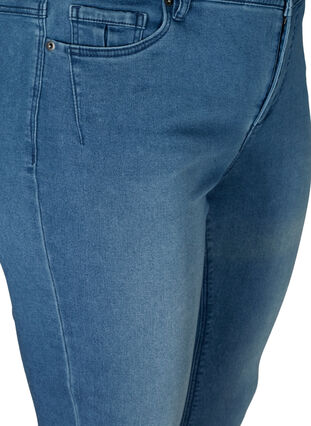Slim fit Emily Jeans med normal midja, Blue denim, Packshot image number 2