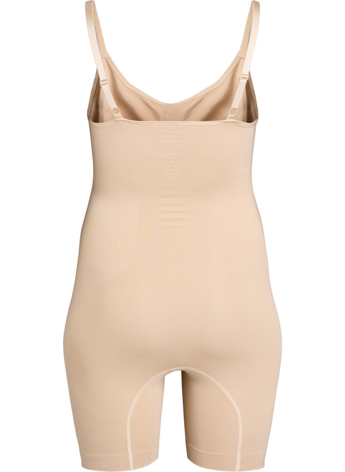 Shapewearbody med &ouml;ppning i grenen, Beige, Packshot image number 1