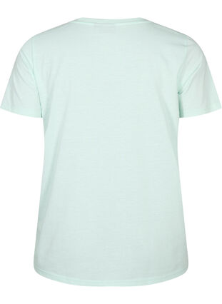 Kortärmad t-shirt med v-hals, Honeydew, Packshot image number 1