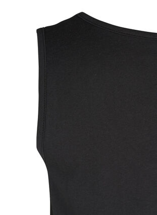 Klänning i A-form, Black Solid, Packshot image number 3