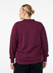 Stickad blus med krage, Mörk Bordeaux, Model image number 2
