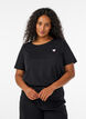 T-shirt med tryck, Svart, Model image number 0