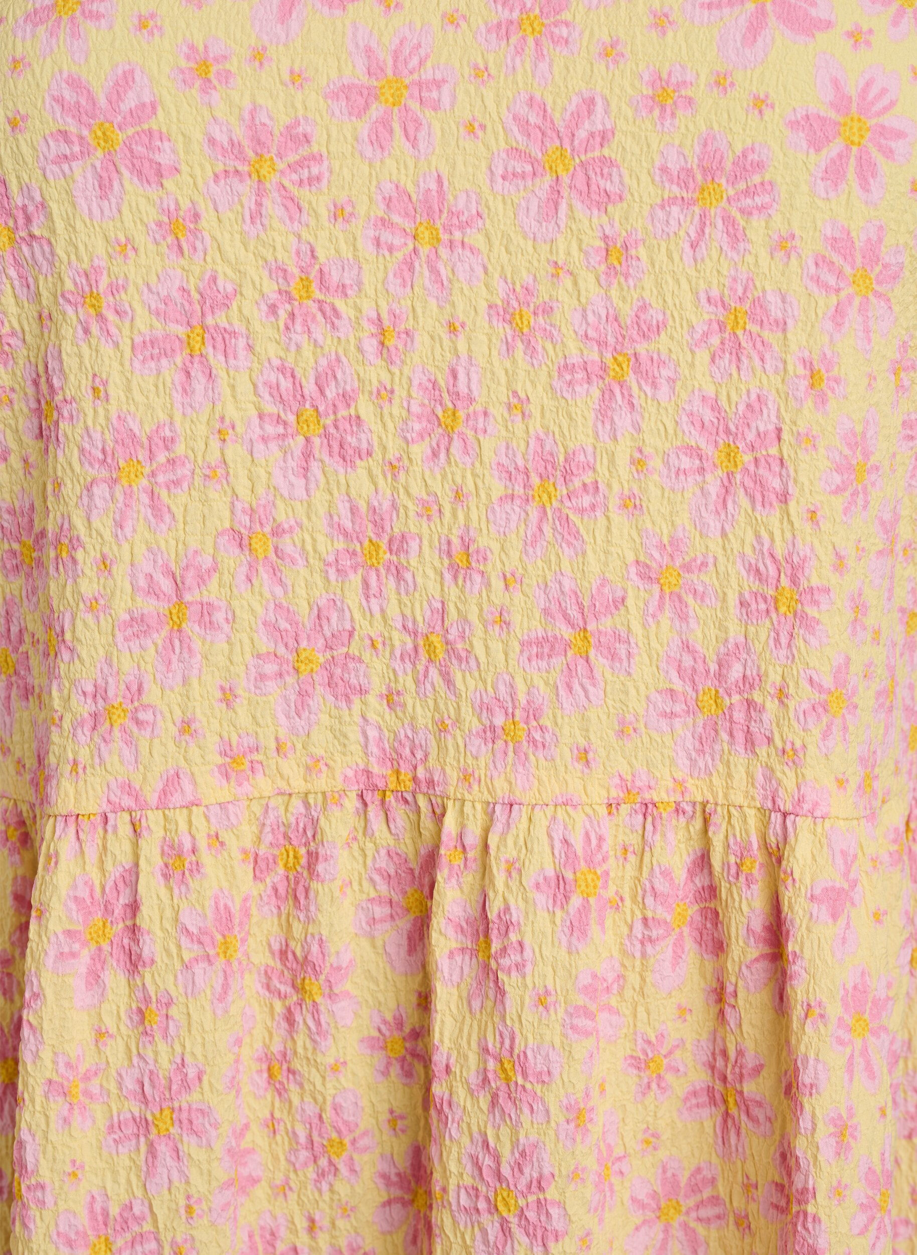 ZizziKort a-linjeformad kl&auml;nning, Gul, Packshot image number 2