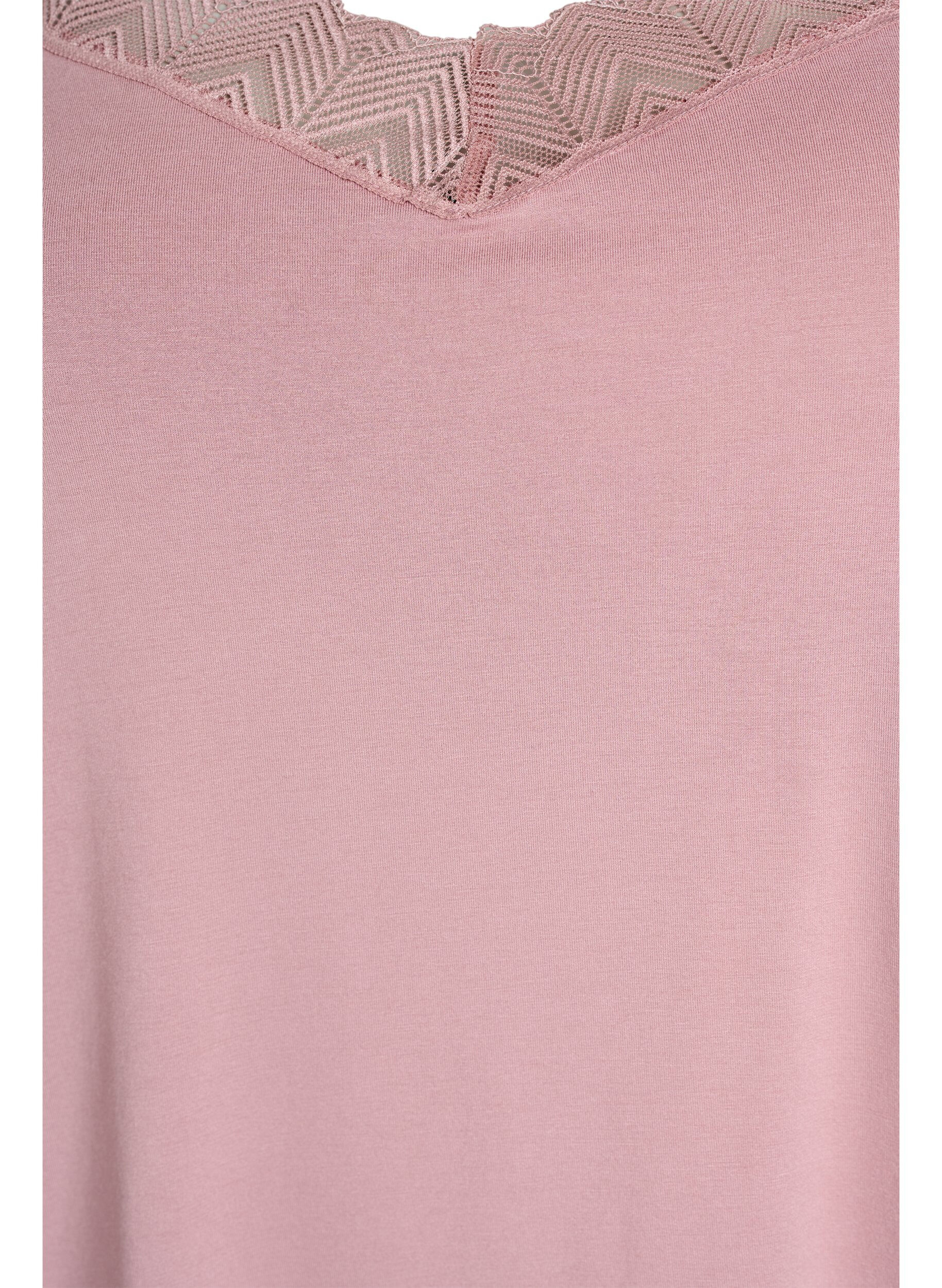 Zizzi Topp med spetsdetalj och spaghettiband, 1342, Packshot image number 2