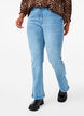 Bootcutjeans med slits, Blue Denim, Model image number 2