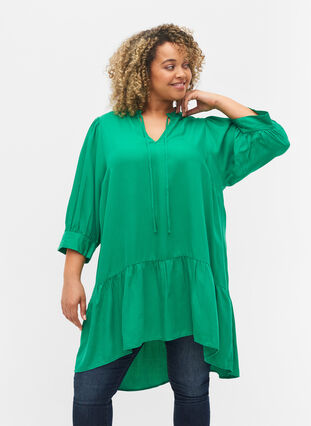 Klänning med 3/4 ärmar, Jolly Green, Model image number 0