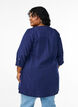 Tunika i bomullsmuslin med broderie anglaise, Bl&aring;, Model image number 2