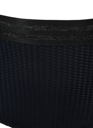 Bikiniunderdel med hög midja och glitter, Black, Packshot image number 2