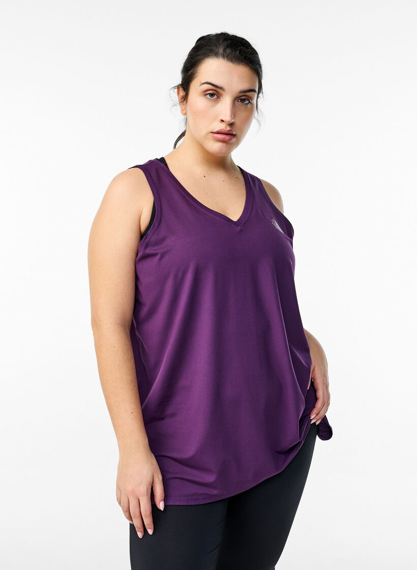 Tr&auml;ningstopp med v-ringning, Lila, Model image number 0