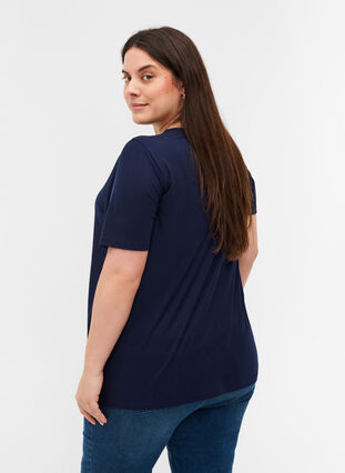 Ribbad t-shirt, Navy Blazer, Model image number 1