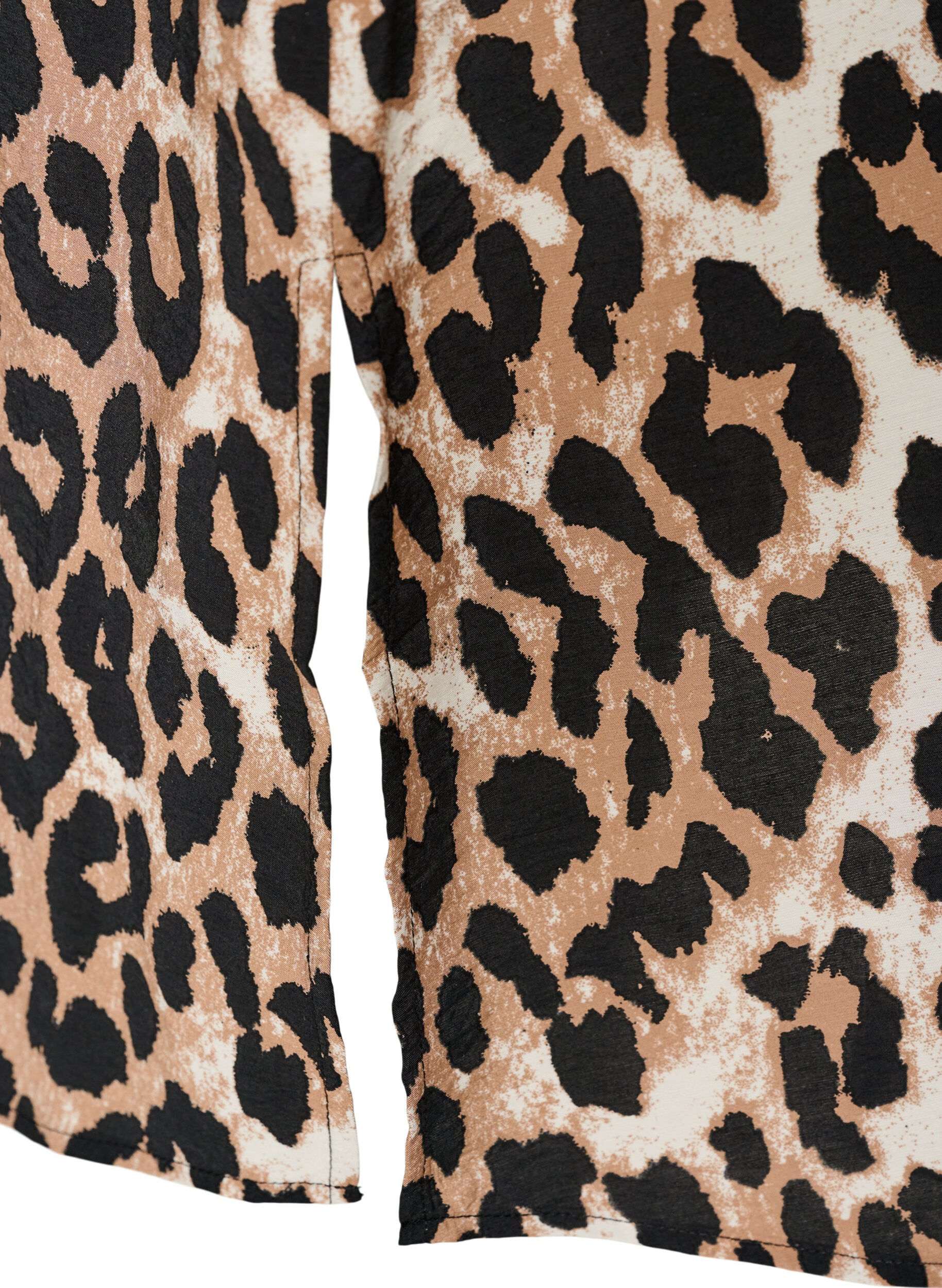 ZizziKl&auml;nning med v-ringning i viskos, Brun, Packshot image number 3