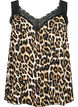 Topp i viskos med spets, Leopard, Packshot image number 0