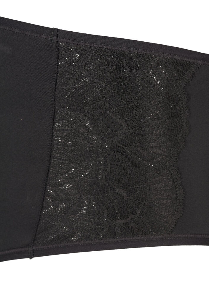 2-pack trosor med normal midja, Svart, Packshot image number 2
