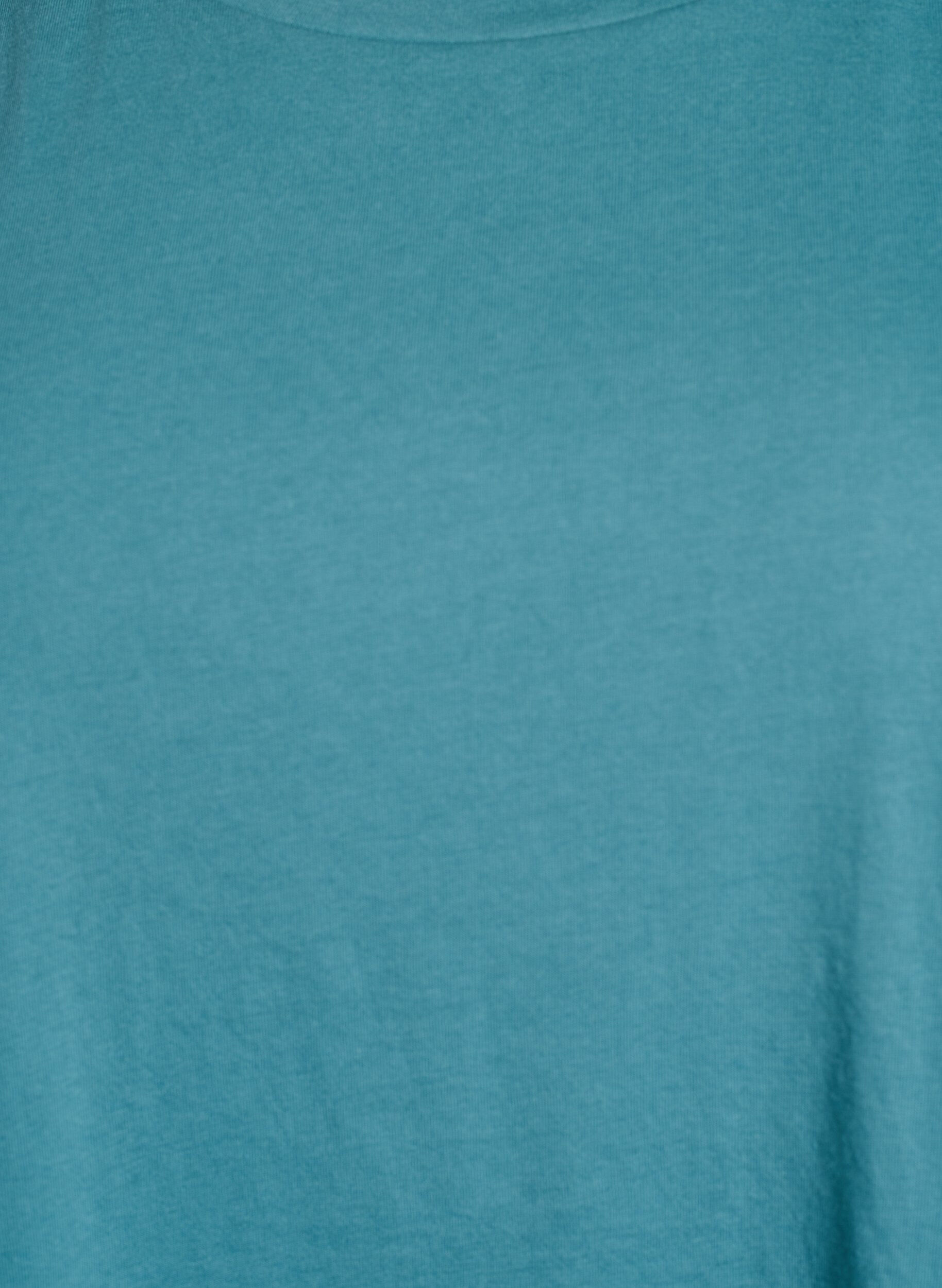 ZizziKort&auml;rmad t-shirt i bomullsblandning, Bl&aring;, Packshot image number 2