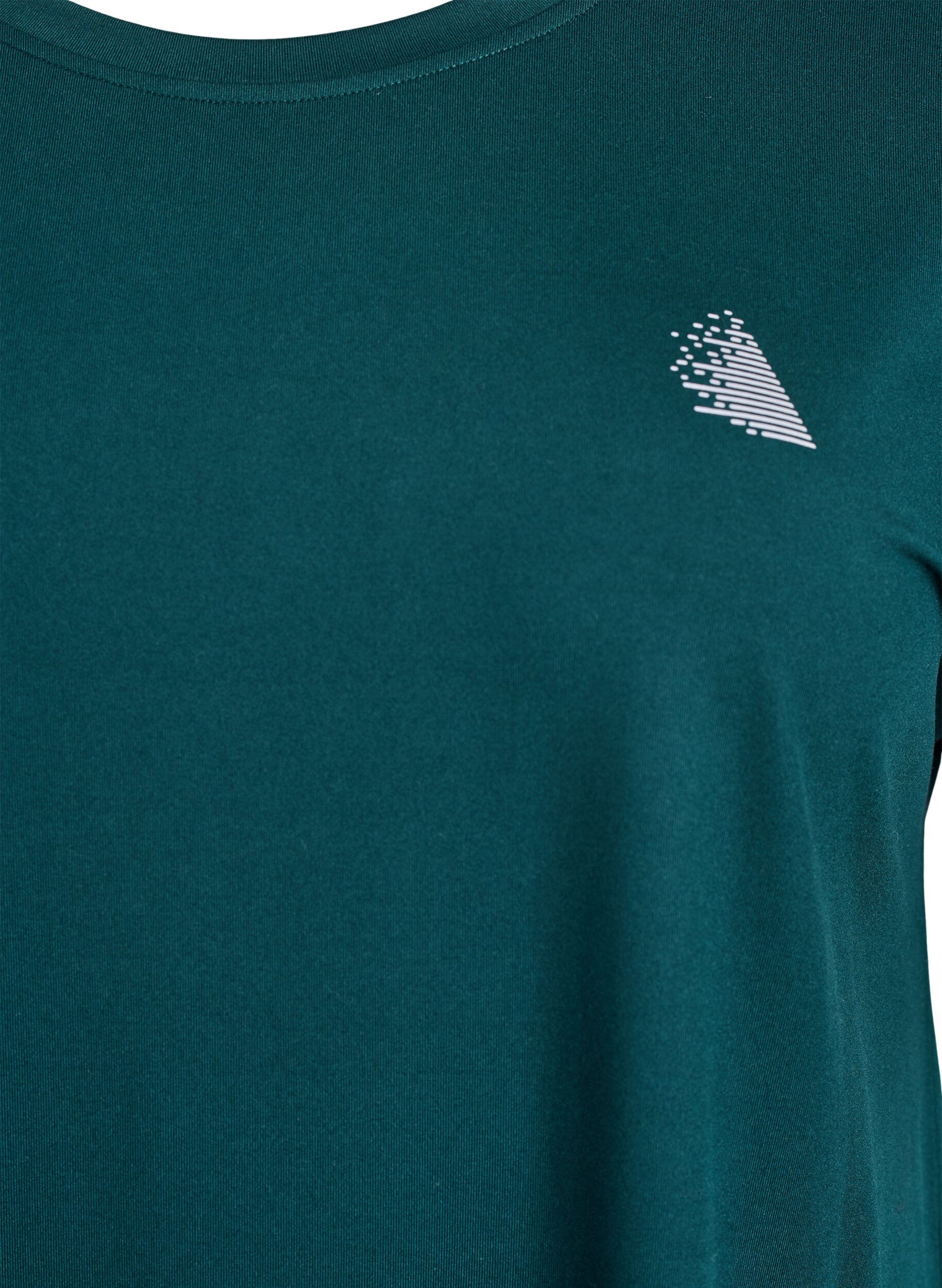 ZizziEnf&auml;rgad tr&auml;nings-T-shirt, Gr&ouml;n, Packshot image number 2