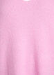 Stickad blus med v-ringning och raglan&auml;rm, Rosa, Packshot image number 2