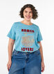 T-shirt i bomull med tryck, Bl&aring;, Model image number 0