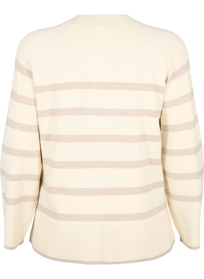 Pullover i viskosblandning, med slits i sidan	, Birch W/Simply T., Packshot image number 1