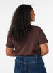 Enf&auml;rgad t-shirt i bomull, Brun, Model image number 2