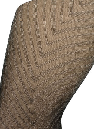 Glittriga tights med randigt mönster, Black, Packshot image number 1