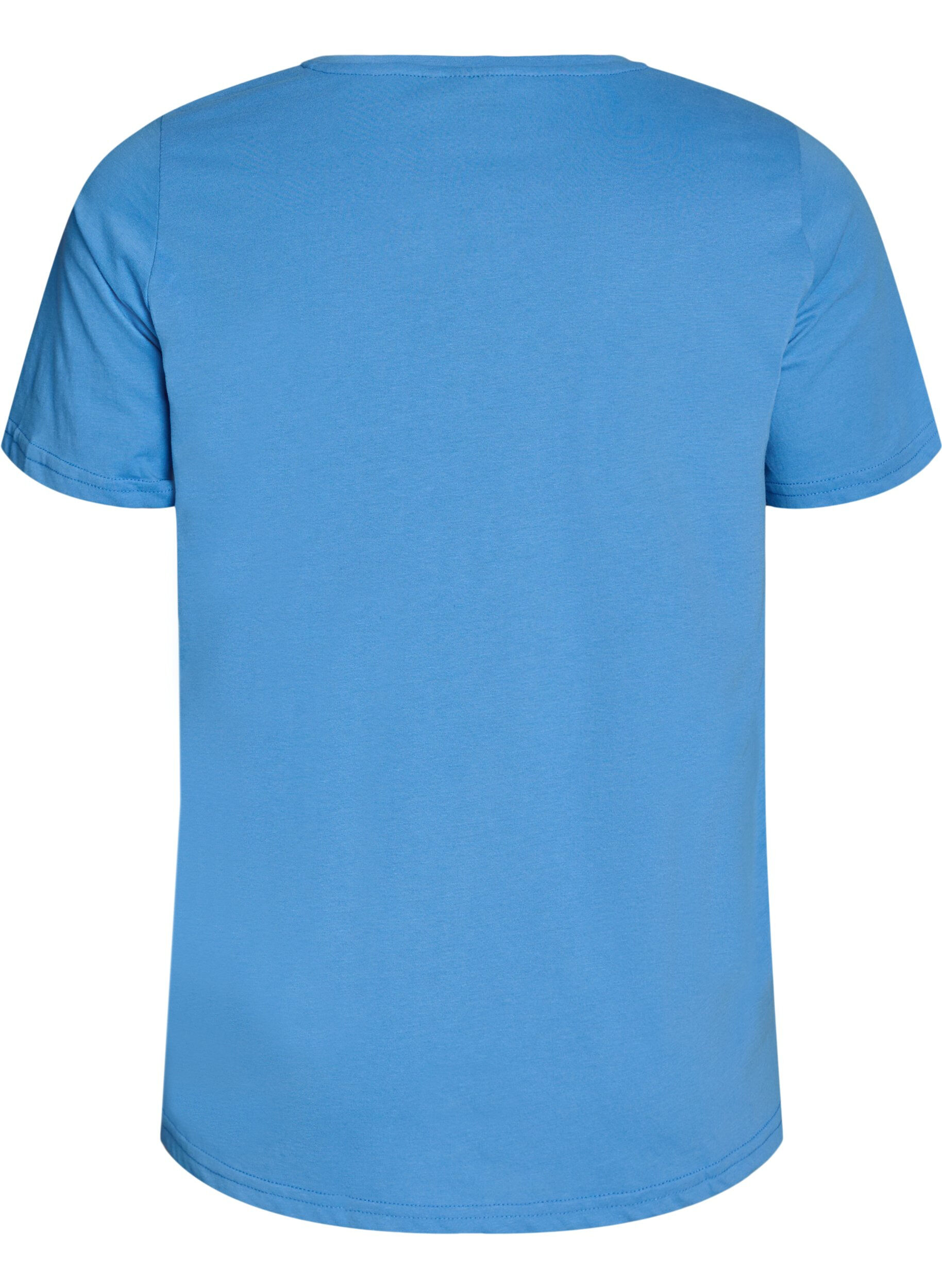 ZizziT-shirt med tryck, Bl&aring;, Packshot image number 1