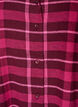 Rutig pyjamasskjorta i bomull med l&aring;nga &auml;rmar, R&ouml;d, Packshot image number 2