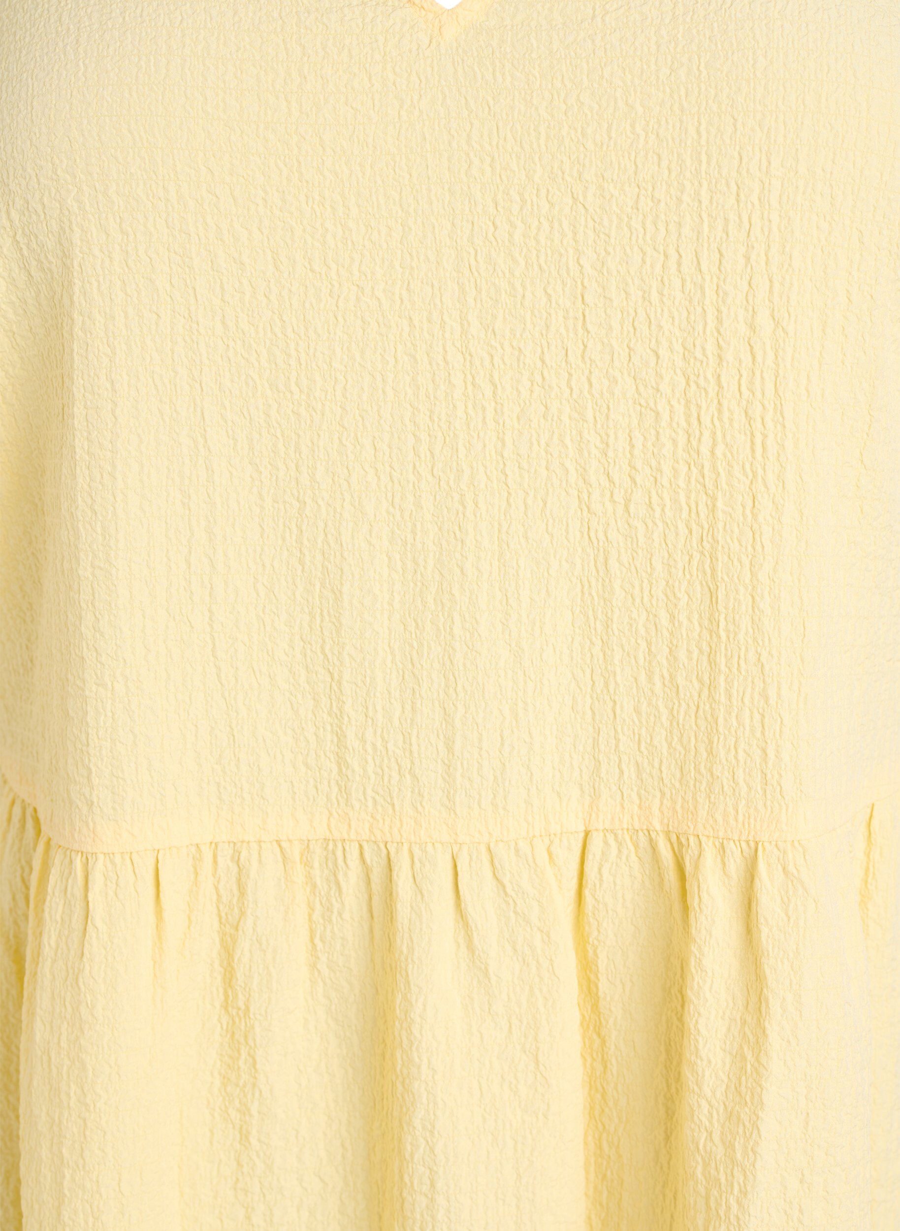 ZizziKort a-linjeformad kl&auml;nning, Gul, Packshot image number 2