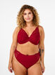 Trosor i microfiber med spets, R&ouml;d, Model image number 0