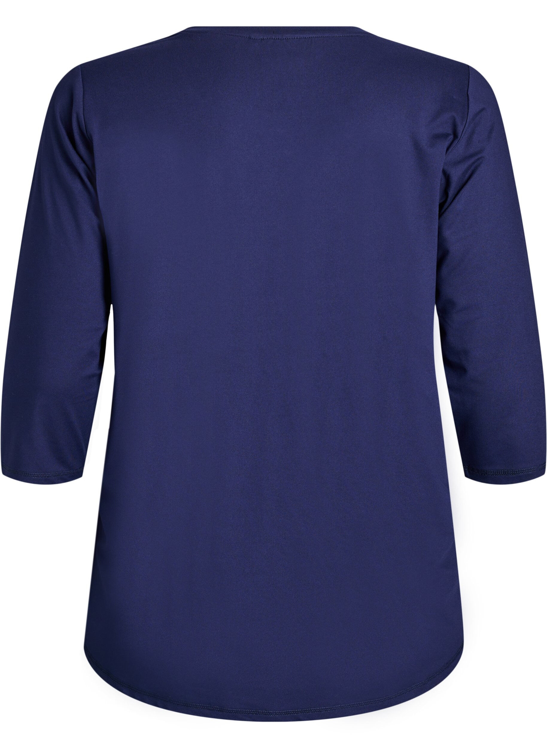 ZizziTr&auml;ningstr&ouml;ja med 3/4 &auml;rmar, Bl&aring;, Packshot image number 1