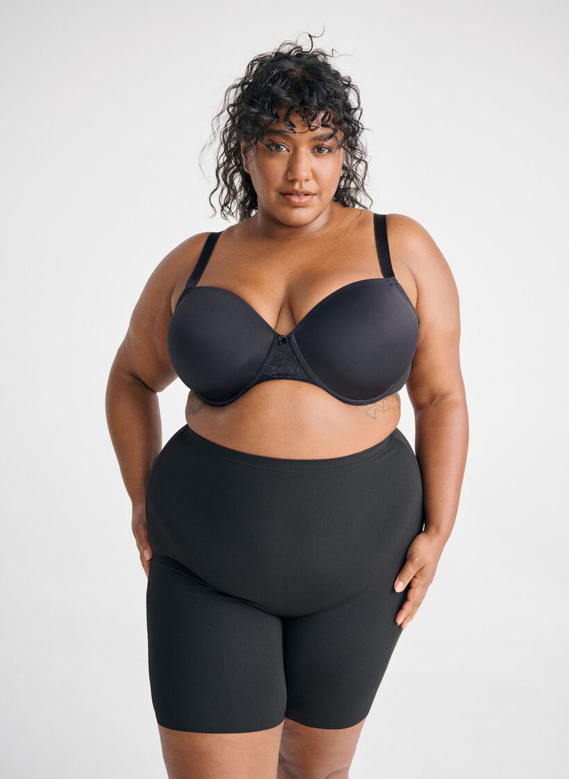 Light shapewearshorts med h&ouml;g midja, Svart, Image image number 0