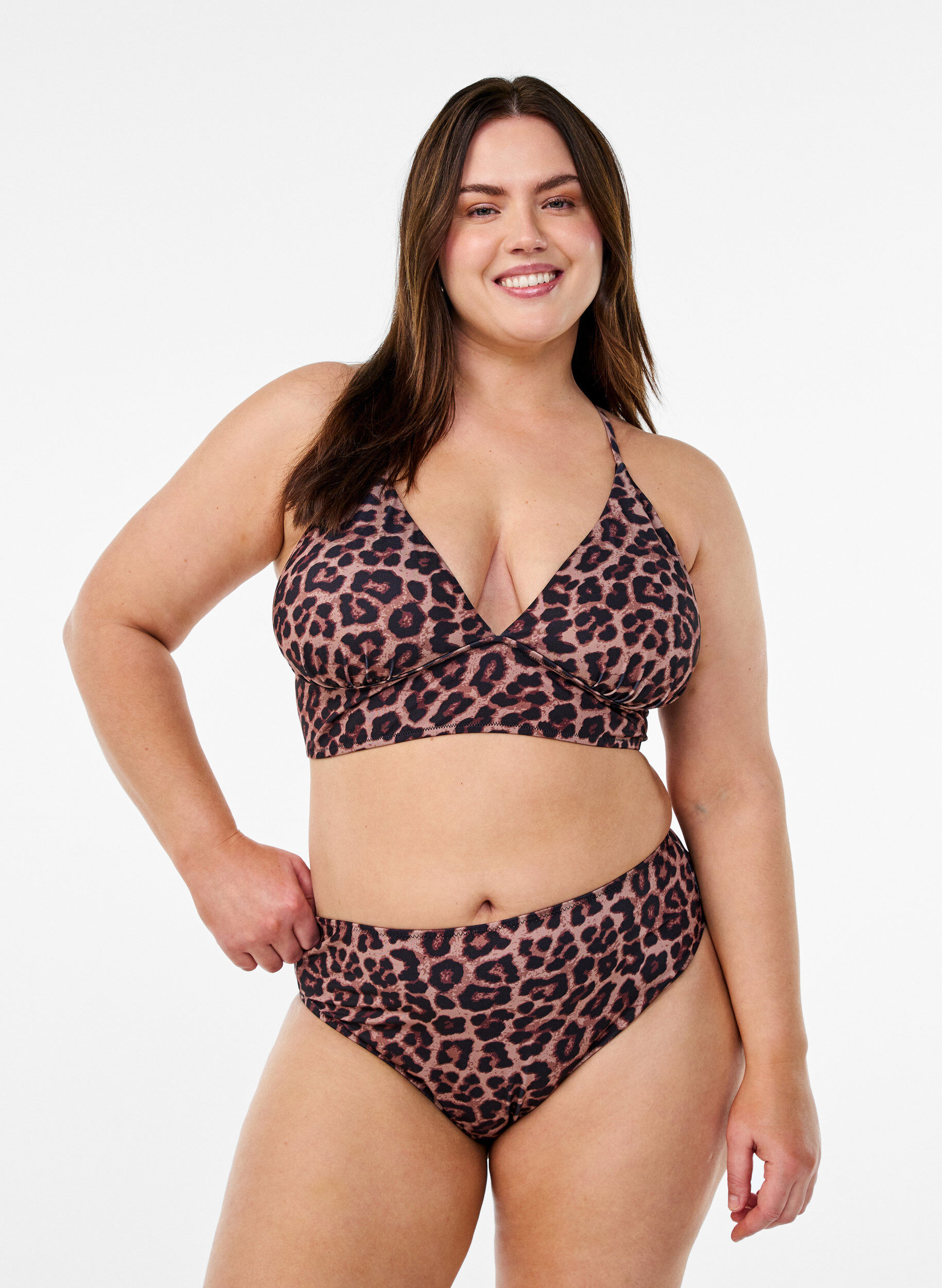 Leopardm&ouml;nstrade brazilian-bikinitrosor, Beige, Model