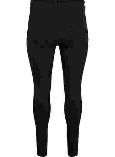 Slim fit byxor med fickor, Black, Packshot image number 1
