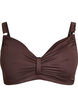 Bikini-bh med bygel och drapering, Brun, Packshot image number 0