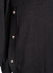 Stickad blus med knappar i sidan, Svart, Packshot image number 3