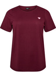 T-shirt med tryck, R&ouml;d