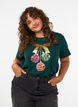 Jul-t-shirt i ekologisk bomull, Gr&ouml;n, Model image number 0