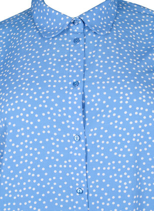 FLASH - Skjorta med prickar, Marina White Dot, Packshot image number 2