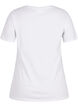 Enf&auml;rgad t-shirt i bomull, Vit, Packshot image number 1