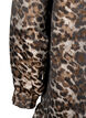 Kort jacquardklänning med leopardmönster, Brown Leo AOP, Packshot image number 3