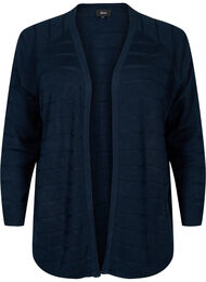 Stripad ton-i-ton kofta, Navy Blazer