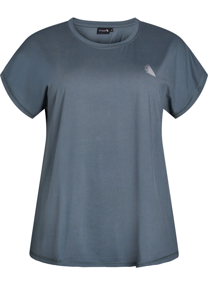 Enf&auml;rgad tr&auml;nings-T-shirt, Gr&ouml;n, Packshot image number 0