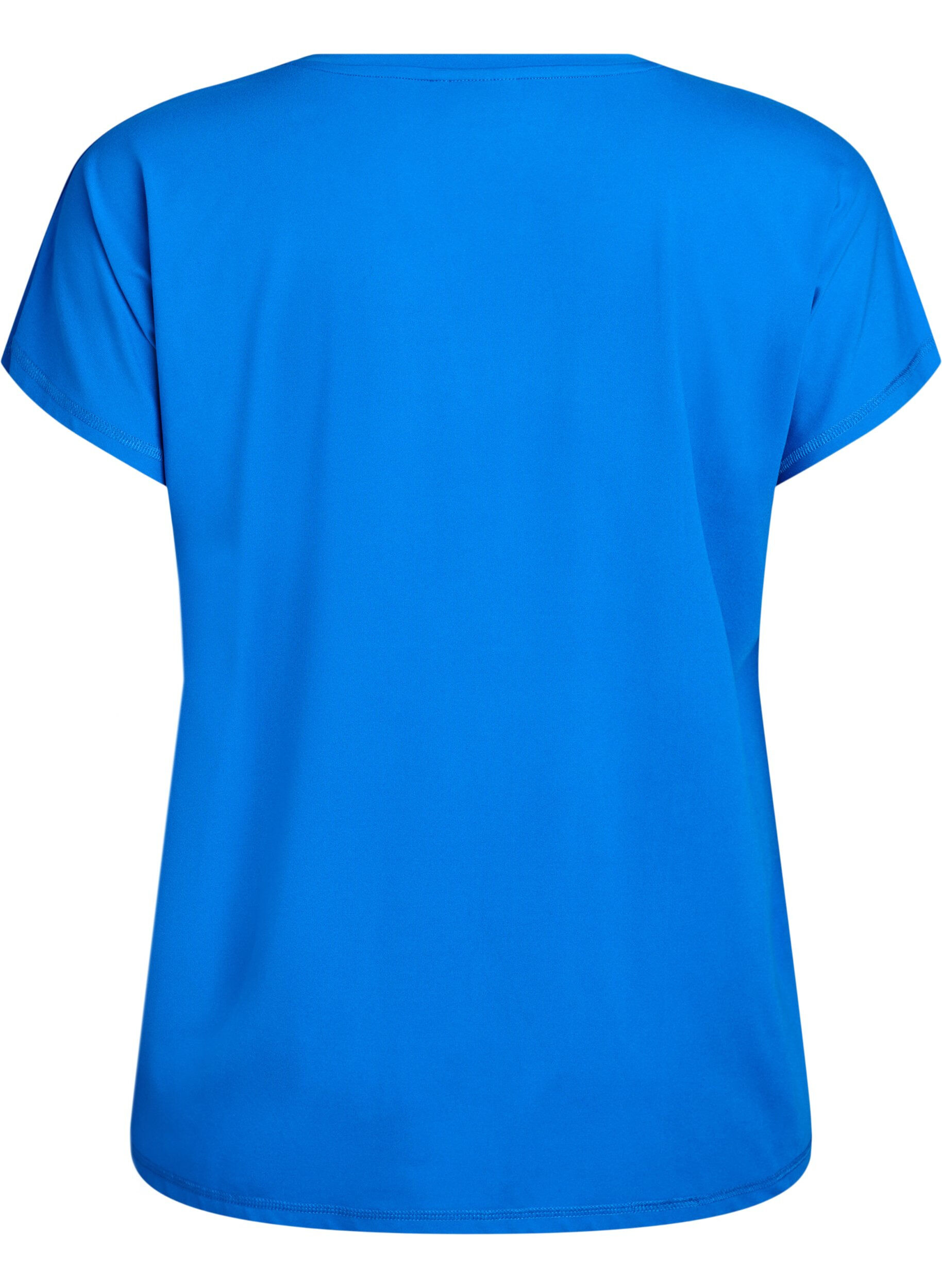 ZizziEnf&auml;rgad tr&auml;nings-T-shirt, Bl&aring;, Packshot image number 1