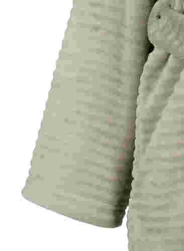Morgonrock med fickor och dragkedja, Seagrass , Packshot image number 3