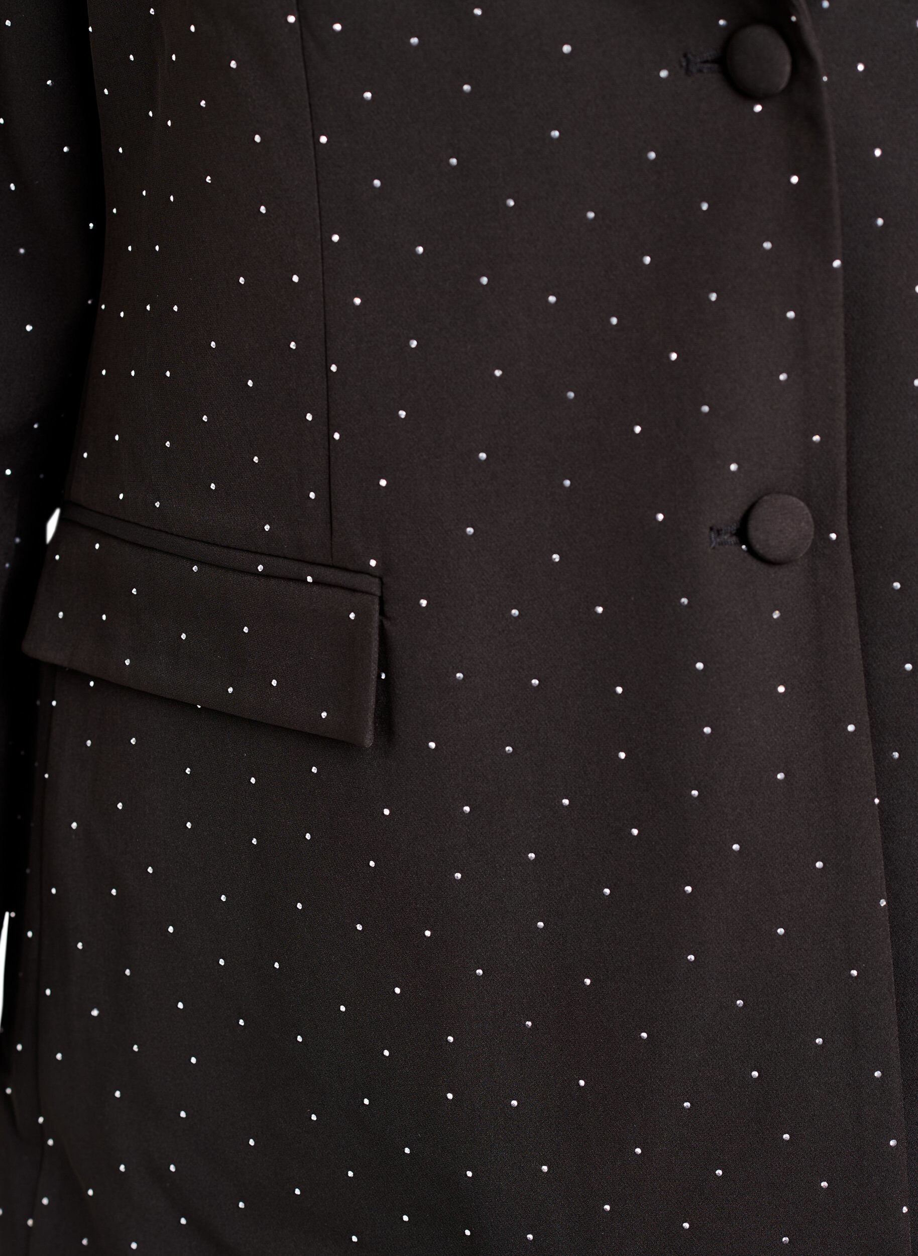 ZizziBlazer med strasstenar, Svart, Packshot image number 2